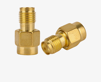Conector RF de Cobre, Tipo SMA-JK, con Dos Orificios, Conversión de Rosca Externa SMA a Rosca Interna