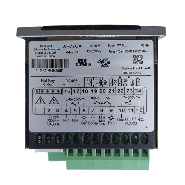Copeland/Dixell Digital Refrigeration Thermostat Freezer Electronic Temperature Controller Plastic 220-240V/50Hz Cooling Heating