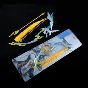 <span class=keywords><strong>Genshin</strong></span> Impact juego chino personaje Metal Anime pequeño juguete espada Amos 'Bow Aleación de Zinc juguetes 17cm 58g - Product Image 5