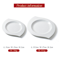Assiette de Dîner en Porcelaine Fine Blanche pour Restaurant, Assiette à Dessert Personnalisée pour Hôtel – Offre Spéciale