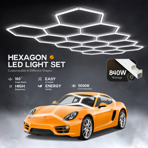 Dissipation thermique efficace hexagonale de lumière de garage du nid d'abeilles LED pour le sous-sol d'atelier de garage de voiture - Product Image 2