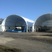 Cubierta de Contenedor de Envío Industrial Tipo Domo Impermeable de PVC de Alta Calidad en Venta