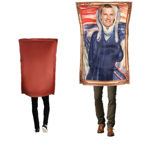 Disfraz de Mural Gritón para Adulto, para Fiesta de Halloween, Cosplay, Broma Divertida, Juego de Rol y Actuación - Product Image 1