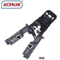 Herramienta de crimpado de trinquete 4P 8P 6P multifuncional rj45 rj12 rj9, alicates de crimpado de red con probador de cable LAN