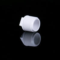 Bouchon de raccordement à filetage externe Mingde à surface lisse, connecteur de tuyau d'alimentation en eau, accessoires de raccordement double, forme de tête hexagonale