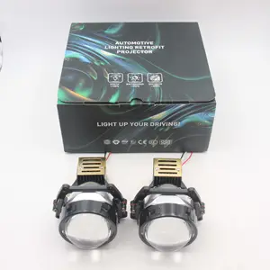 AILECAR 45W 3.0英寸Bi LED投影仪镜头汽车前照灯升级改造