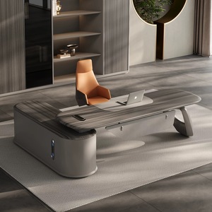 Venta de Fábrica: Muebles de Oficina para el Hogar, Mesa de Esquina en Forma de L, Mesa de Oficina de Diseño Moderno, Mesa de <span class=keywords><strong>Director</strong></span> de Madera - Product Image 5