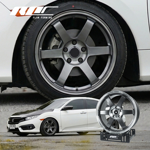 Expédition rapide d'usine, jantes TE37, alliage Flow Forming, jantes JDM monobloc, jantes de 17 pouces pour <span class=keywords><strong>Honda</strong></span> Civic - Product Image 1