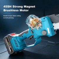 Tronçonneuse sans fil professionnelle A2-0081, 6 pouces, batterie 21V, 600W, haute puissance, connecteur multi-marques pour Makita Milwaukee