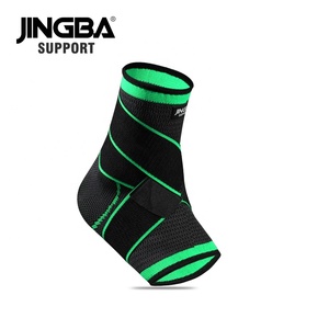JINGBA Soporte de Tobillo Elástico al por Mayor, Manga de Compresión de Nylon Tejido con Correa, Soporte de Tobillo Transpirable - Product Image 5