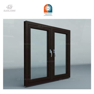 Sanjing janelas de alumínio, janelas de alumínio de liga de alumínio com vidro duplo, portas e janelas aberta de estilo - Product Image 2