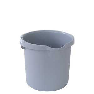 Cubo Redondo de PP de 10 L Gris Multiusos para Almacenamiento y Limpieza - Product Image 1