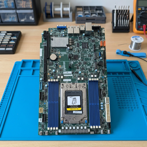 Nouvelle carte mère de serveur H12SSW-NT EPYC 7002 7003 SP3 WIO, 8 DIMM DDR4, quatre canaux, 2x10GbE PCIe4 X32 M.2 - Product Image 2