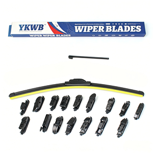 Escobillas Limpiaparabrisas de Repuesto YIKE, Escobillas de Goma Natural sin Estructura, Compatibles con el 99% de los Autos y SUVs, Adaptadores Multifuncionales <span class=keywords><strong>JAZZ</strong></span> - Product Image 1