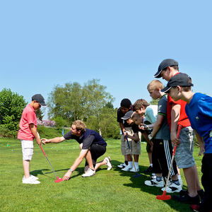 Tragbares Mini-Golf-Putter-Set mit Junior-Golf griffen und Zubehör für Rechtshänder - Product Image 2