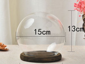 Caixa de vidro para decoração de flores criativa e eterna, caixa cega esférica, acessórios DIY para decoração de casa, presentes de feriados - Product Image 4