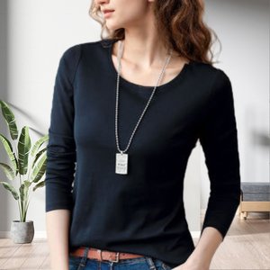 Tops Deportivos de Manga Larga con Cuello Redondo en Color Sólido, Blusa y Camisa de Moda para Mujer, Disponibles en Stock - Product Image 4