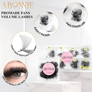 Abonie Premade Lash Fans 500pcs 6D 20D Base Puntiaguda Pestañas Postizas Extensiones Individuales - Product Image 3