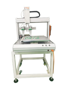 Machine de distribution de colle automatique à 4 axes BBA Desktop Dual Platform avec seringue rotative, robot de distribution de colle - Product Image 5
