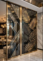 Cloison décorative en acier inoxydable, panneau de séparation de pièce en métal pour hôtel, bureau, intérieur
