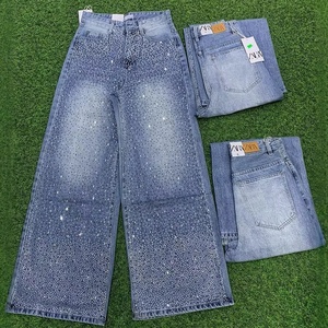 <span class=keywords><strong>Jeans</strong></span> Cargo a Gamba Larga in Denim Stile <span class=keywords><strong>Boyfriend</strong></span> per <span class=keywords><strong>Donna</strong></span>, Moda Streetwear Primaverile, Vendita all'Ingrosso - Product Image 3