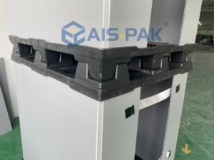 Aispak 4-Way Euro Reusable Recyclable <strong>Returnable</strong> MI Plastic <strong>Pallet</strong> and Lid Large Bulk for <strong>Industrial</strong> Cargo Transportation - Product Image 5