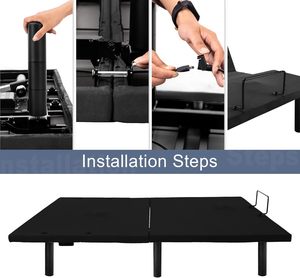 Tecforcare điện chia vua có thể điều chỉnh cơ sở giường với chống ngáy USB Cổng điều khiển không dây cổ phiếu trong chúng tôi có thể điều chỉnh khung giường - Product Image 5