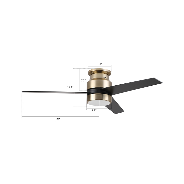 CARRO Ranger 52inch Luxury Europe style ceiling fan for home decorative DC ceiling fan with LED light