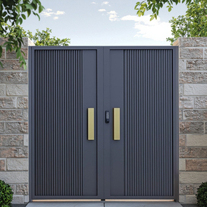 Modern Retractable Aluminum Alloy Steel <strong>Sliding</strong> Swing <strong>Automatic</strong> <strong>Gate</strong> Safe House Entrance Fence Grid for External Garden Villa - Product Image 4
