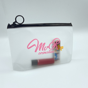 Sacs en plastique transparents personnalisés biodégradables avec fermeture éclair, impression intégrale, pour vêtements de bain/vêtements/chaussettes/extensions de cheveux, pochettes refermables - Product Image 4
