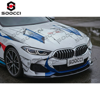 Alerón Delantero de Fibra de Carbono Estilo TAKD, Divisor de Parachoques Delantero, Kit de Carrocería para BMW G16 840i M850i Serie 8 2019-2023