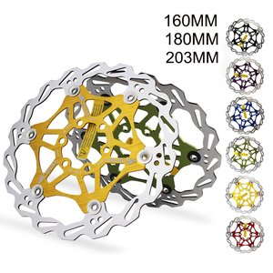 Frein à disque en alliage d'aluminium 203Mm 180Mm 160Mm Frein à disque flottant pour vélo de poche Vtt Mountain Bike And Rout Bikes Part - Product Image 2