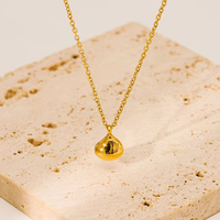 Collier pendentif goutte d'eau brillant, en forme de goutte d'eau, couleur or et argent, bijou tendance pour femme au quotidien