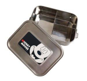 Lonchera de Acero Inoxidable de <span class=keywords><strong>Disney</strong></span> con Diseño de <span class=keywords><strong>Ariel</strong></span> y Mickey, Cubierta para Vajilla Infantil, Contenedor de Alimentos para Estudiantes y Niños - Product Image 1