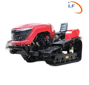 Traktor dilacak Crawler pertanian menggunakan mini traktor perayap pertanian 50hp tipe digunakan peralatan mesin pertanian 2wd 1300
