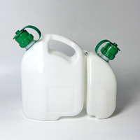 Réservoir de carburant transparent combiné 6 litres + 2,5 litres compatible avec la tondeuse à gazon Husqvarna, remplacement OEM 505698001 580754201