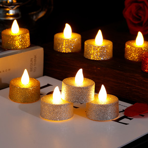 <span class=keywords><strong>Bougie</strong></span> Électronique <span class=keywords><strong>LED</strong></span> <span class=keywords><strong>Scintillante</strong></span>, Petites Lumières en Cire de Thé, Décoration d'Ambiance Festive pour Anniversaire - Product Image 3