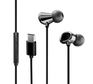 Câbles audio adaptateur JEB025 en céramique pour écouteurs, type C femelle, TPE, 1m, 6mm, avec gaine en PVC, pour application d'amplification - Product Image 1