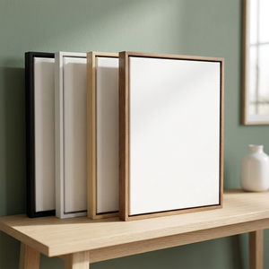 Handmade Modern Vertical Minimalist Wood 4x6 Full Color Photo <b>Frame</b> with Customized Shape Thin <b>Design</b> <b>Wall</b> Mounting - Product Image 6