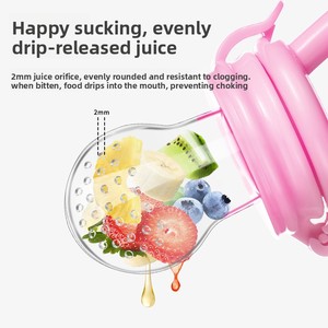 Cuillère d'alimentation pour bébé, sucette à fruits, maille en <span class=keywords><strong>silicone</strong></span>, biberon à mâcher, vaisselle, outil d'apport nutritionnel pour nourrissons - Product Image 3