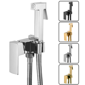 Квадратный удобный спрей для биде Toliet, спрей <span class=keywords><strong>Shattaf</strong></span>, латунный спрей для биде золотого цвета - Product Image 4