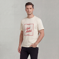 Kaos AMI 100% Katun Musim Panas 2026, Cetak Flocking, Dapat Disesuaikan, Unisex, Pasangan, Kerah Bulat, Motif Hati Kecil