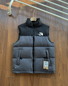 Veste matelassée noire de haute qualité personnalisée <span class=keywords><strong>North</strong></span>, gilets en duvet de marque pour hommes en hiver - Product Image 2