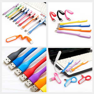 Set Hadiah Promosi Lampu USB Mini-Fleksibel LED Portabel untuk Power Bank/Komputer/Ponsel Logo Dapat Disesuaikan Garansi 12 Bulan - Product Image 4