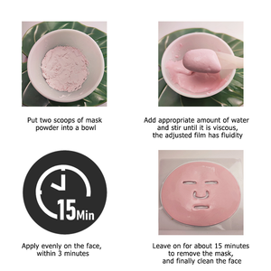 ZS DIY <span class=keywords><strong>Derma</strong></span> Modélisation Masque Poudre Hydratant Masque De Gelée Glacée Pour Rafraîchissement De La Peau Remplissage Élasticité Glow Peau Peel-Off Masque - Product Image 3