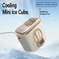 Nouveau mini ventilateur à suspendre à la taille, gadget de refroidissement portable à clipser pour une utilisation en extérieur, portable, utilisable à la main et sur un bureau