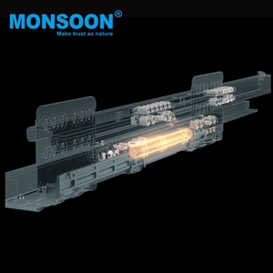 Hệ Thống Trượt Ngăn Kéo Dưới Đáy Đóng Mở Ấn Mềm Hộp Ma Thuật Có Thanh Nhôm - Product Image 4