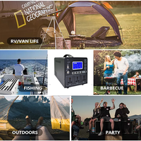 Générateur portable A1, kit complet d'onduleur solaire photovoltaïque, 300w 500w 800w 1KW, système d'énergie solaire hors réseau pour les maisons