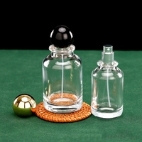Flacons de parfum cylindriques en verre vides 30ml 50ml 100ml, distributeur de cosmétiques, pulvérisateur à pompe de forme plate, diffuseur à bâtonnets, en stock, offre spéciale