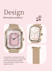 1.75 Inch Ladies Smart Fitness Tracker <b>Watch</b> MK88 IP67 Heart Rate Blood Pressure Monitoring for Bluetooth Call Compass for - Product Image 5